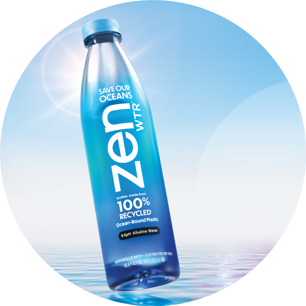 Zen Wtr Vapor Distilled Alkaline Water, Flavored & Enhanced Water