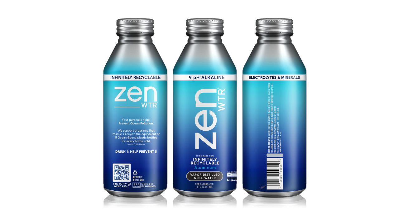 ZenWTR 16OZ Alumi-Tek® BOTTLES  (CASE OF 12)